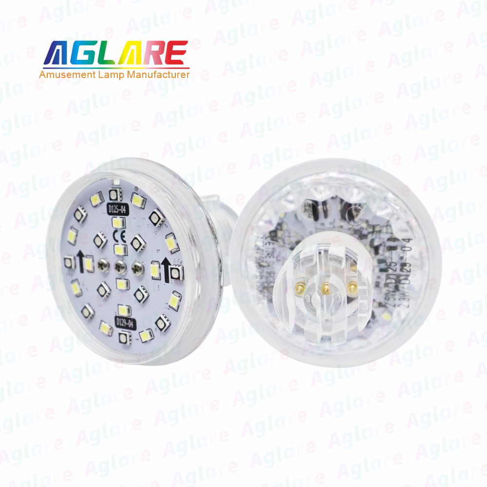 D125 + D129 自动法式 60 mm  RGB+W LED 像素 装璜灯，带 3 芯接口，合用于娱乐照明